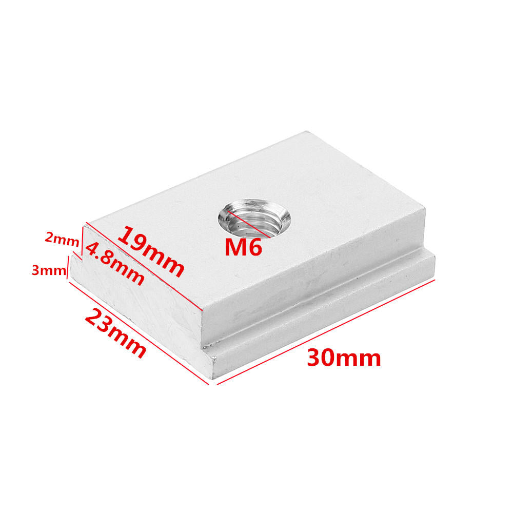 10pcs M6 T Slot Nut T-Track Sliding Nut For Woodworking Tool Slot Fastener