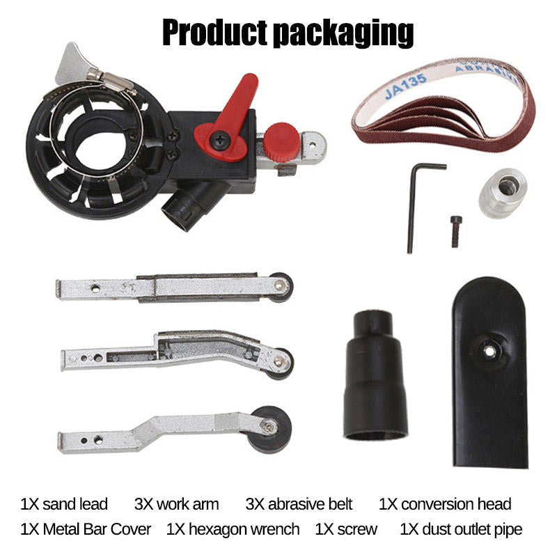 Sander Sanding Belt Adapter For Electric Angle Grinder Abrasive Belt Cutting Grinding