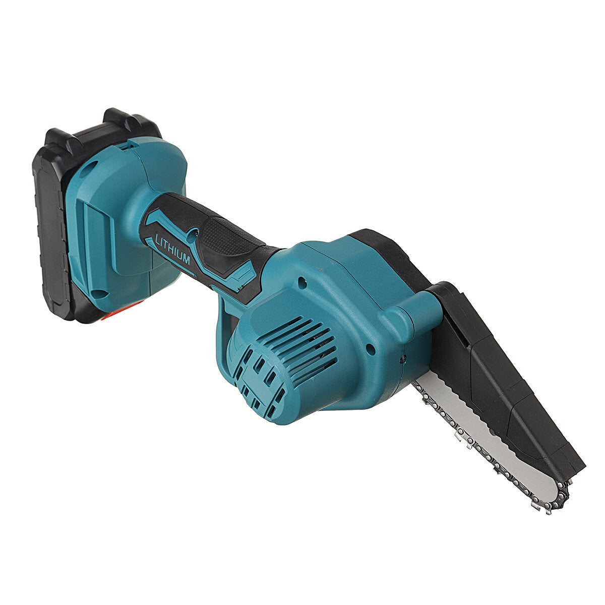 21V 4/6 Inch Cordless Electric Chain Saw One-Hand Saw Mini Portable Woodworking Wood Cutter