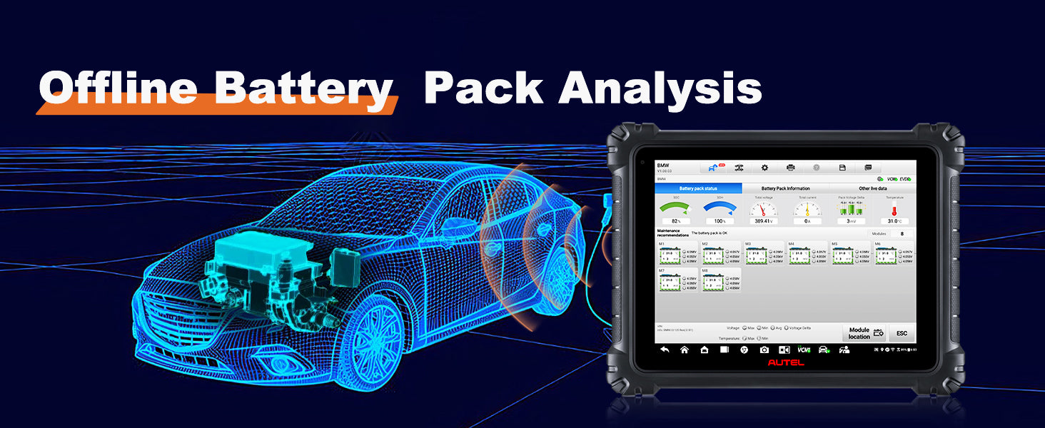 Ultra EV Advanced Diagnostics Tool High Voltage System Battery Pack Analysis Online ECU Programming Coding 5-in-1 VCMI RP1210 J2534 CAN FD