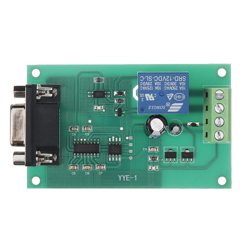 5V/12V/24V RS232 Serial Port Control Relay Module MCU MAX232 USB Control Switch Board