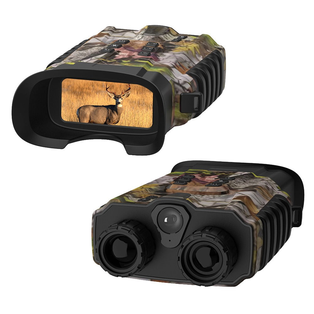 Night Vision Binoculars for Adults with Full Color Night Vision Backlit Buttons 4x Optical Zoom 8x Digital Zoom 250-300m Viewing Distance