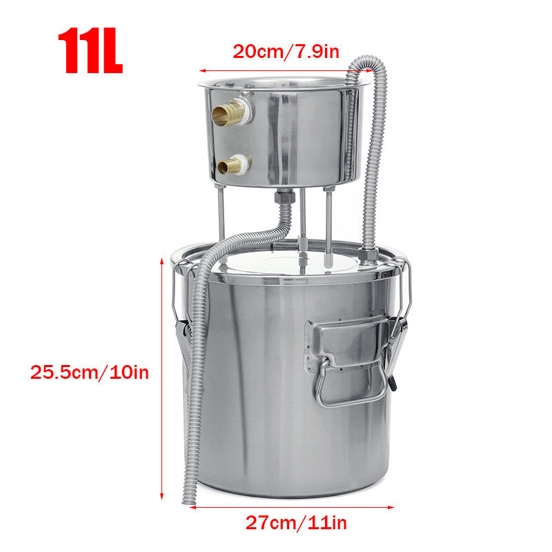 11/22/35L Alcohol Water Distiller Stainless Fruit Liquor Making Tool Alcohol Making Machine Household Bar Sets