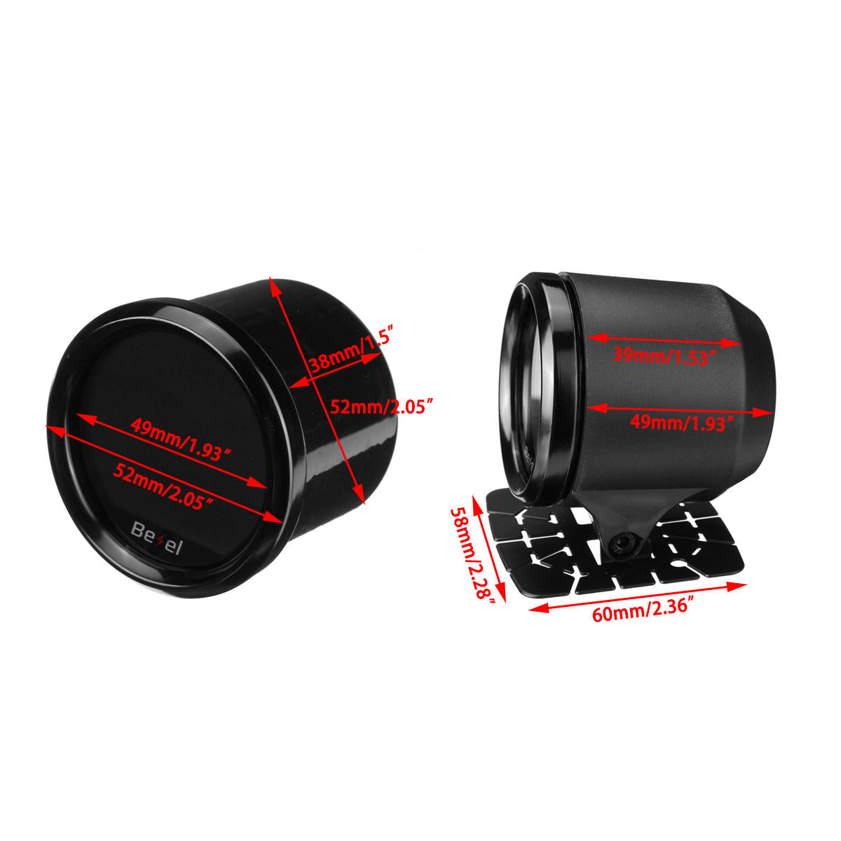 2" 52mm Exhaust Gas Temp Temperature Gauge Meter Digital LED Display w/Sensor