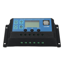 18V 30W Solar Panel Dual DC&USB Monocrystaline Flexible Solar Charger w/ 10A Solar Controller