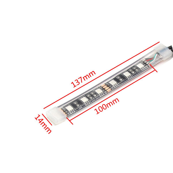 12x LED Remote Wireless Neon Light Strips Kit For Car Truck Lorry Boat Motor Bike