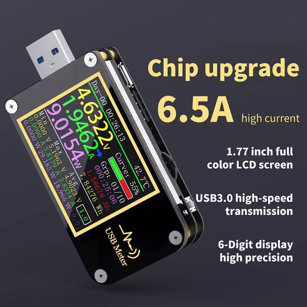 Trigger Voltmeter Amperemeter Stroom En Voltmeter USB Tester QC4 + PD3.0 2.0 Pps Snel Opladen Protocol Capaciteit Test