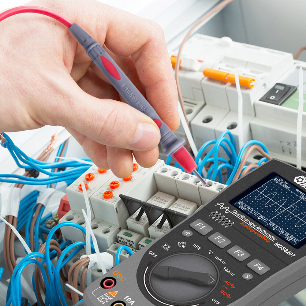 Intelligent 2 in 1 Digital 40MHz 200Msps/S Oscilloscope 6000 Counts True RMS Multimeter