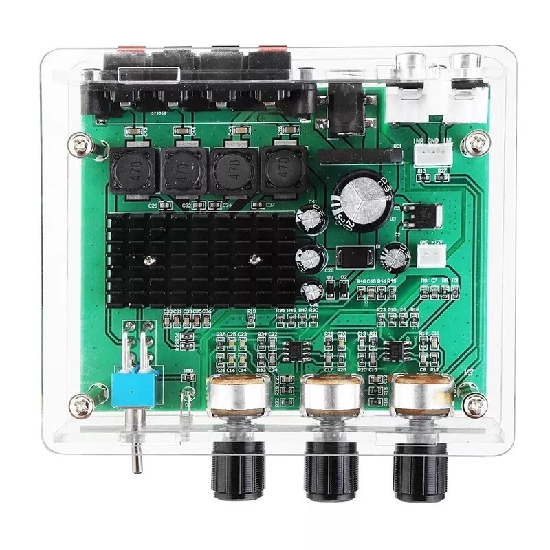 Digital Power Amplifier Board 2*80W High-power Two-channel Audio Amplifier Module