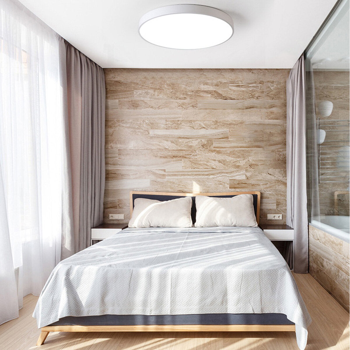 LED Ceiling Light Ultra Thin Flush Mount Kitchen Round Home Fixture