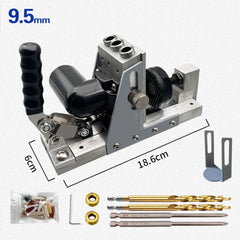 High-Quality Adjustable Oblique Hole Jig with Laser Calibration, Non-Slip Handle, and Versatile Hole Spacing for Woodworking