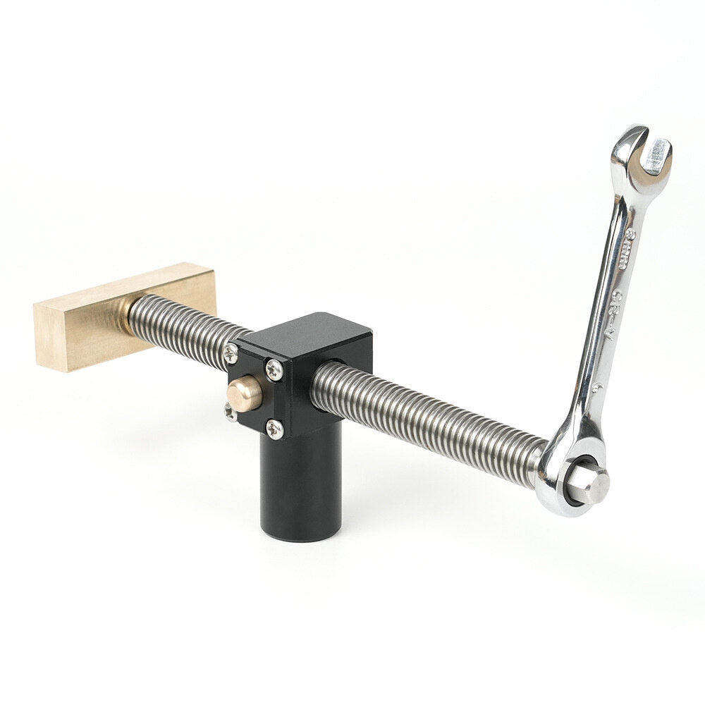 Universal Woodworking Vice for 19/20mm Table Holes, 0-120mm Clamping Range, Durable Brass & Steel, Compact & Secure