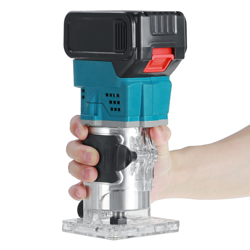850W 30000RPM Electric Hand Trimmer Wood Milling Engrave Machine w/ 22900mah Battery