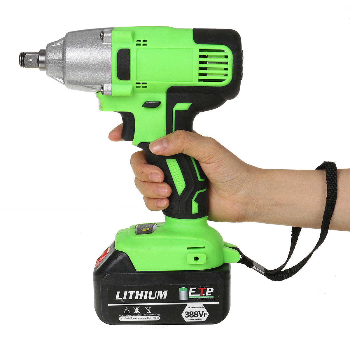 388VF Brushless Electric Torque Wrench Cordless Power Wrench Drill For 18V Makita Battery