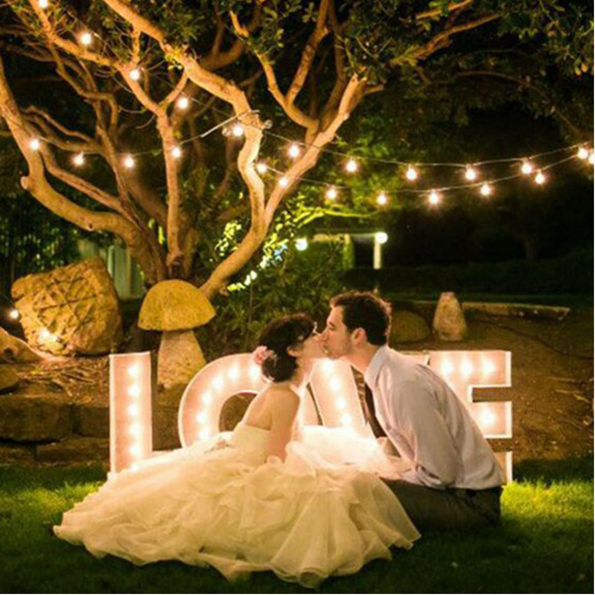 10 LED Bulbs String Lights Fairy Lamp Patio Party Yard Garden Wedding Home Decorative Night Light