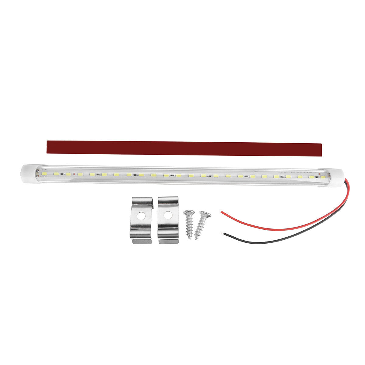 12V/24V 30cm 24LED 5W Car Interior Light Strip Bar Van Bus Caravan Truck ON/OFF Switch