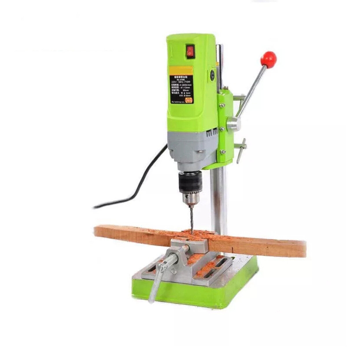 220V Bench Drill Stand 710W Mini Electric Bench Drilling Machine Drill Chuck 1-13mm HT2600