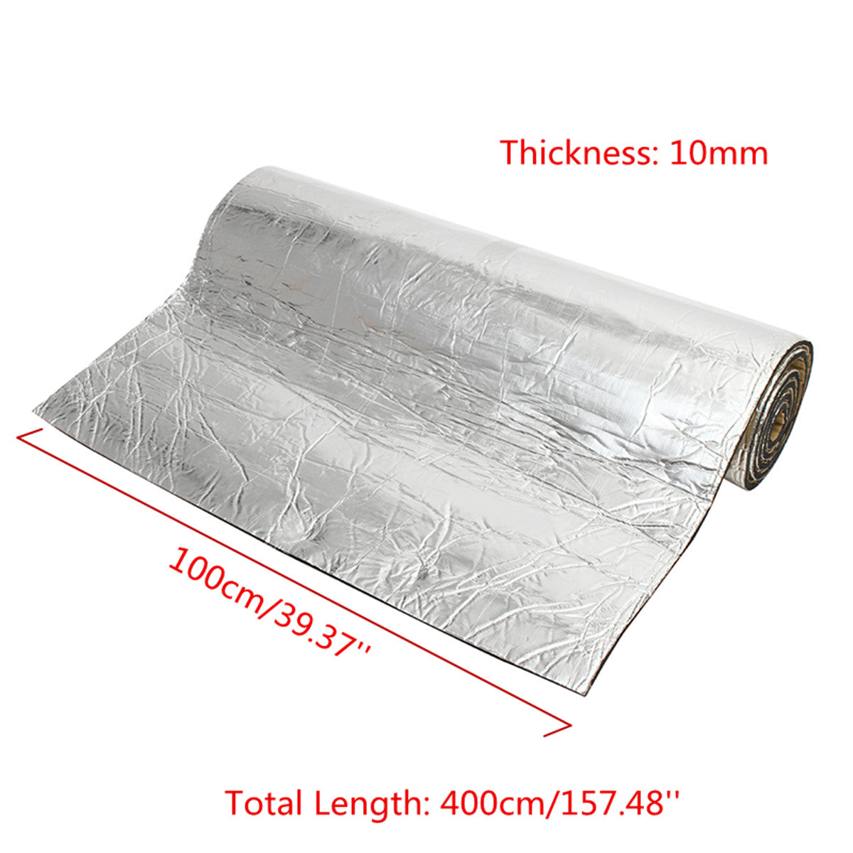 4Mx1M Car Trunk Hook Heat Sound Insulation Noise Killer Deadener Mat Underlay