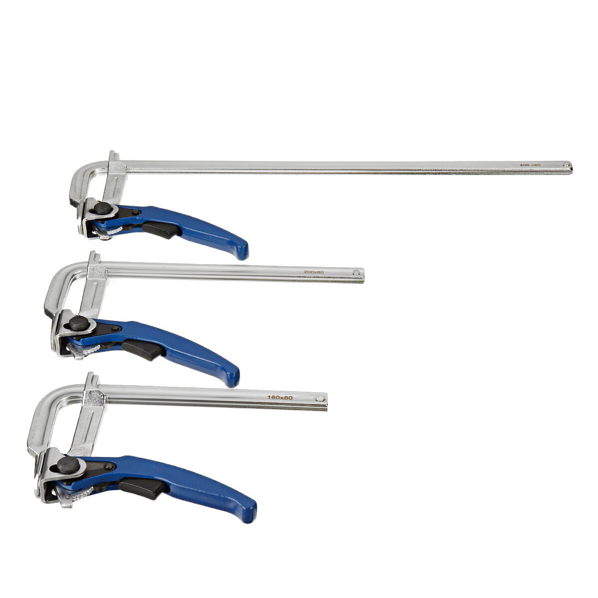 120mm-400mm Quick Guide Rail F Clamp for Woodworking, Quick Clamping for MFT & Guide Rail System