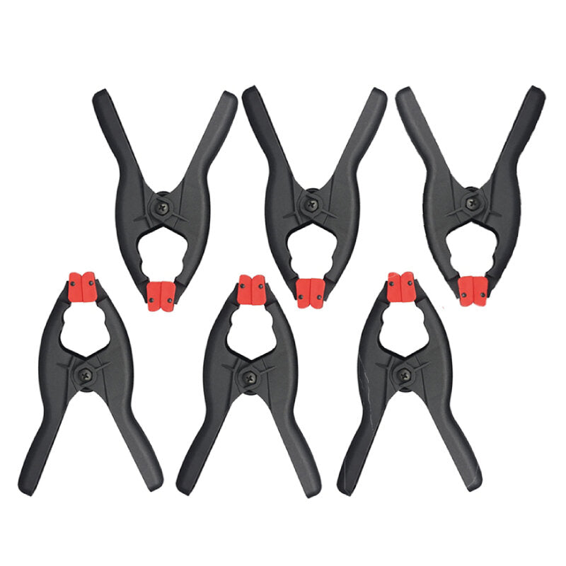 Adjustable Plastic Spring A-Clamp Set (6 pcs) - Versatile, Lightweight, High Elasticity for Woodworking & DIY Projects