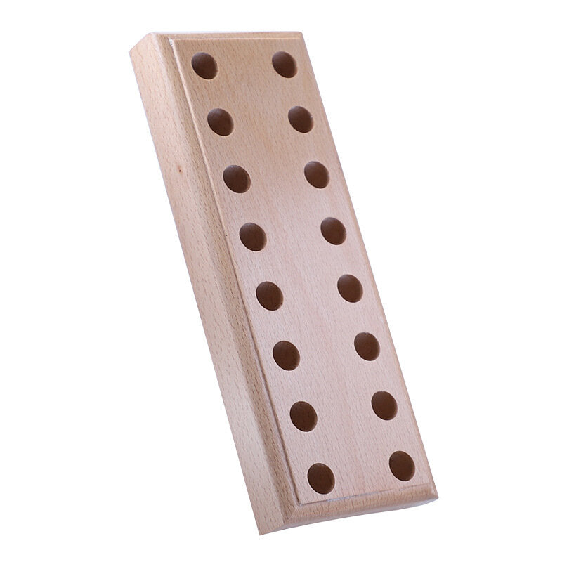 Pliers Pine Base With Eight Rows Of Holes Clock Repair Tools Diy Storage Wooden Base Tool