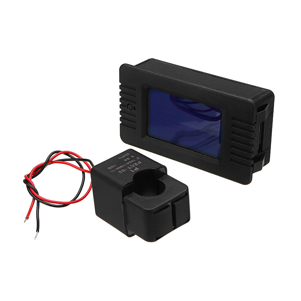 Open and Close CT 100A AC Digital Display Power Monitor Meter Voltmeter Ammeter Frequency