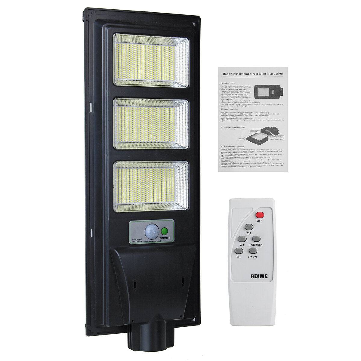 374/748/1122/1496 LED Solar PIR Motion Power Panel Lamp Outdoor Street Wall Induction Lamp Light