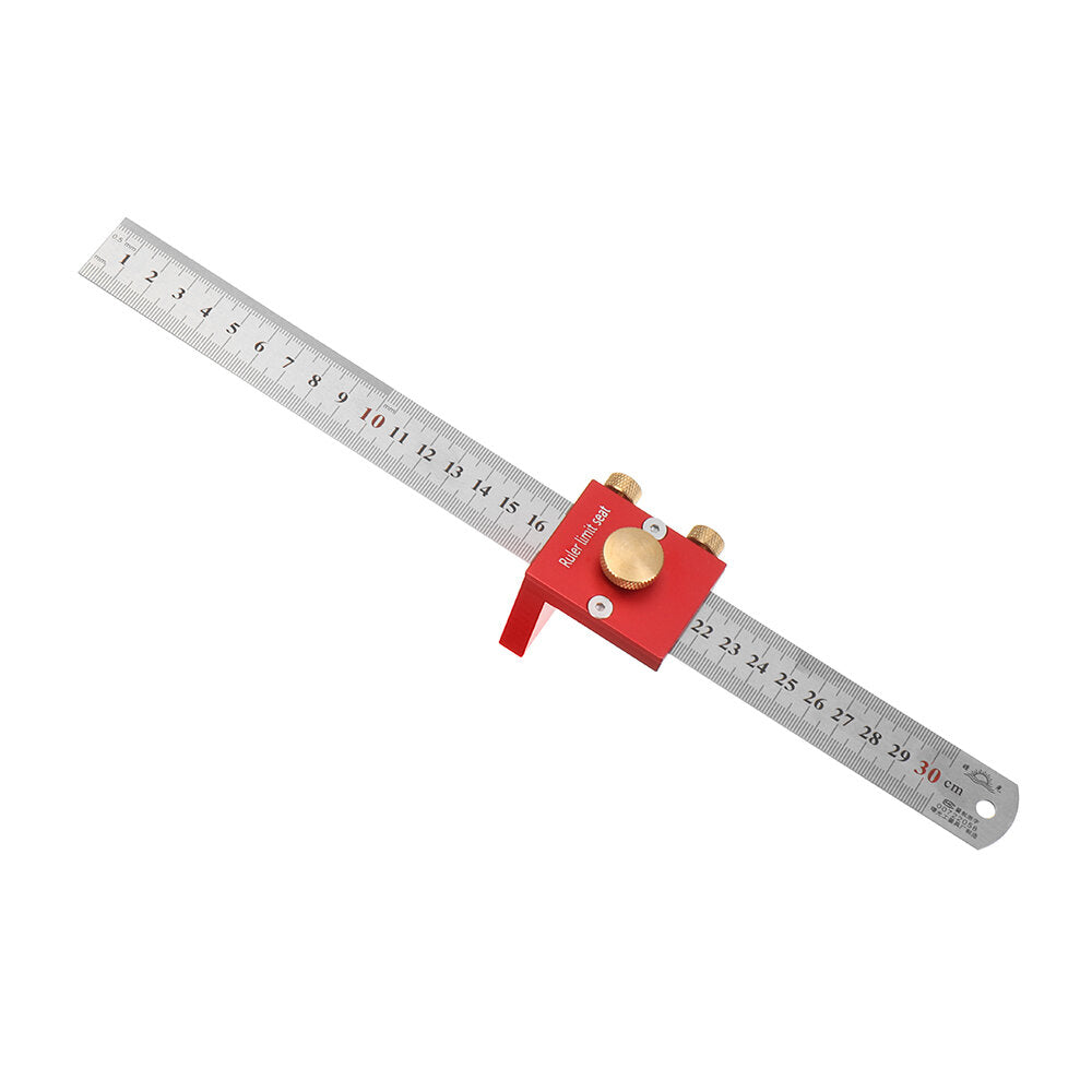 30CM/12IN Metric Line Drawing Ruler 90 Line Ruler Woodworking Right Angle Ruler Woodworking Measuring Tool