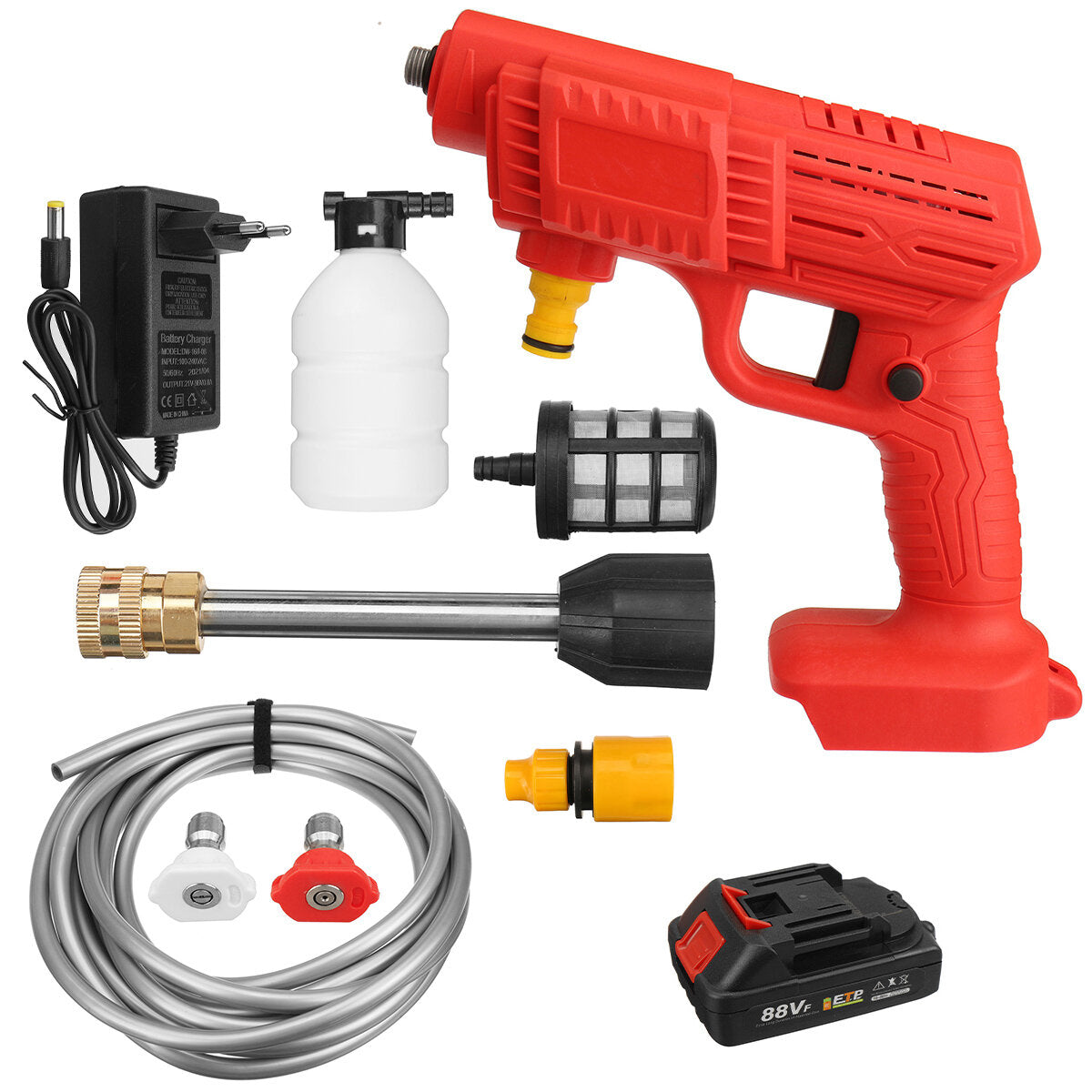 Cordless High Pressure Washer Car Washing Machine Spray Guns Water Cleaner