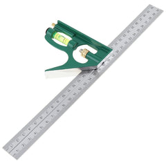 300mm Stainless Steel Protractor Ruler - High Precision, Corrosion-Resistant, Ideal for Woodworking & Measuring