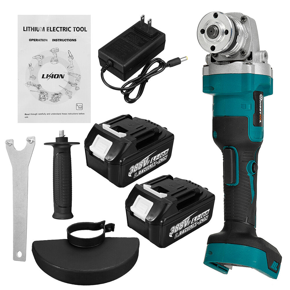 Rubber + ABS + Steel 388VF 1600W 125mm Makiita Blue Brushless Electric Polisher