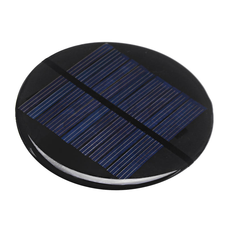10pcs 80MM 6V 2W Round Style Polycrystalline Solar Panel Epoxy Board