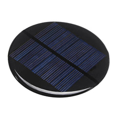 10pcs 80MM 6V 2W Round Style Polycrystalline Solar Panel Epoxy Board