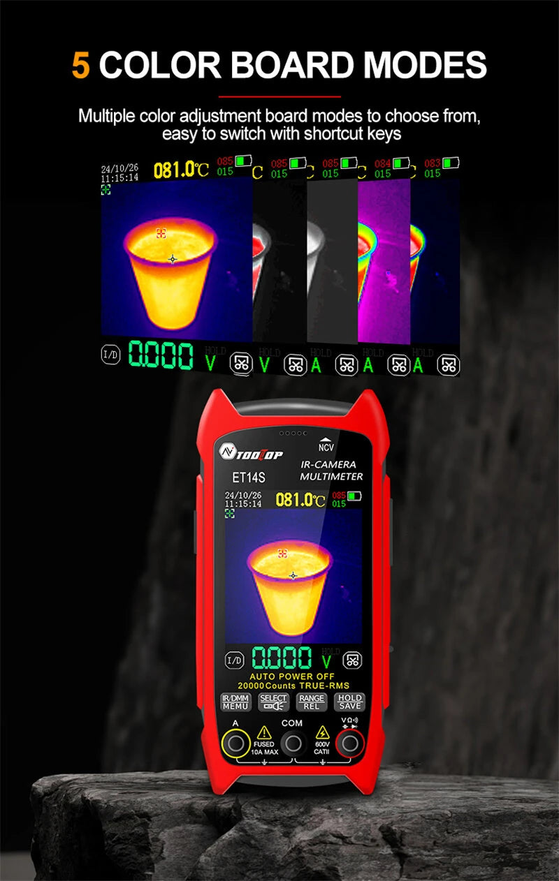 GreenZech Fusion-14 Pro | 240x240 HD Thermal Imaging Multimeter | Professional 2-in-1 Diagnostic Workstation
