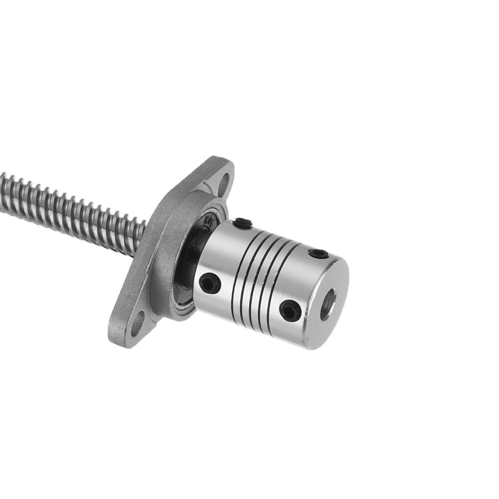 200/300/400mm T8 Lead Screw with Shaft Coupling and KFL Pillow Block Flange Ball Bearing Mounting Support Set