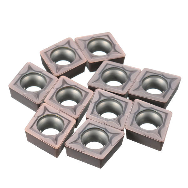 10pcs CCMT09T308 VP15TF Carbide Inserts for SCKCR/L SCLCR/L Holder