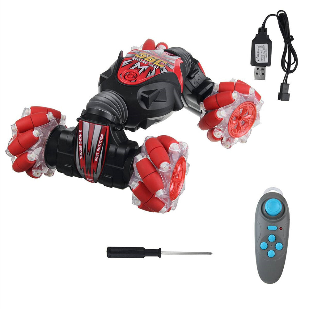 2.4G 4WD Flip LED Light Music Remote Control Off Road Truck Vehicles Models Toys