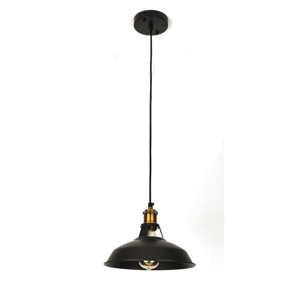 110V-250V 27cm Retro Chandeliers Pendant Lights E26/E27 Black Pendant Lighting For Home Without Bulb