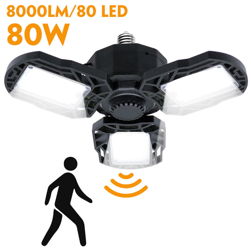 60/80/100/120/150W Deformable LED Garage Light Deformable Basement Light