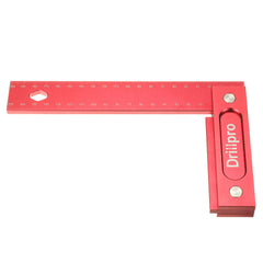 Aluminum Alloy Right Angle Ruler 150/200mm with Laser Engraved Metric Scale - Durable, Precision Tool for Carpentry & Woodworking