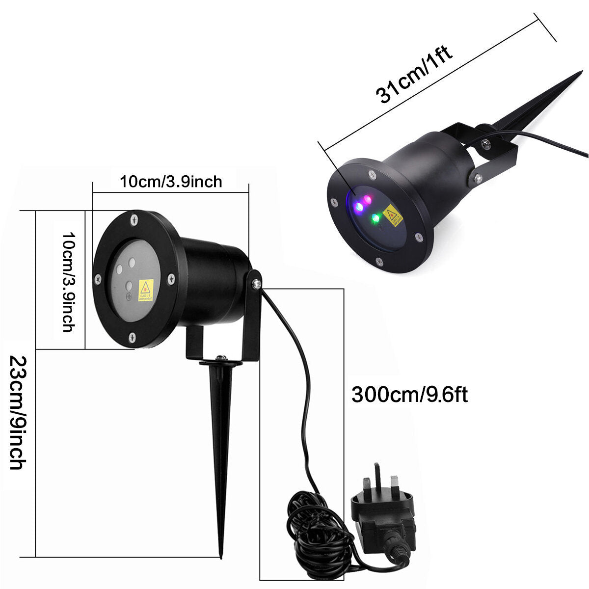 Outdoor Christmas Moving RGB Lights Laser Projector Landscape Stage Lamp Party