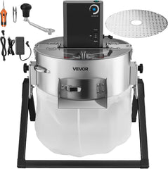 Greenzech Electric Bowl Leaf Trimmer 370mm – Brushless Motor Dual Wet/Dry Hydroponic Bud Trimmer with Transparent Lid & Collection Bag