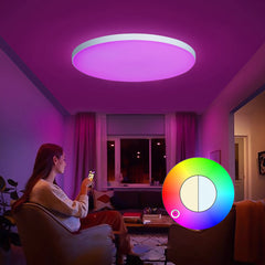 Smart Ceiling Light 30W RGB LED Ceiling Lamp Wifi APP Voice Control With Alexa Lights For Living Room Decoration Bedroom
