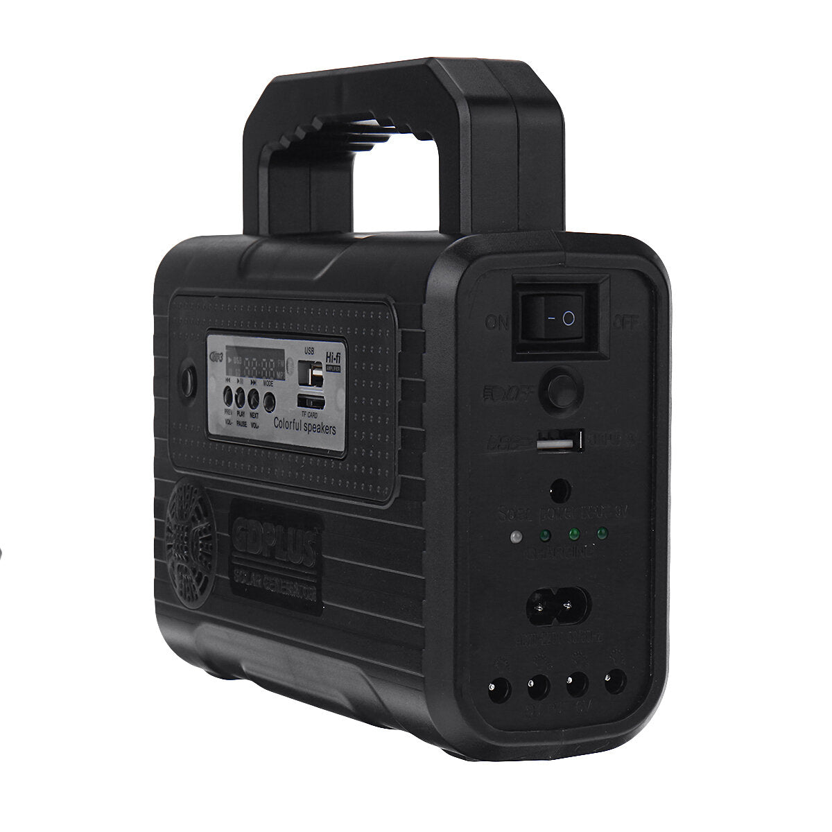 6V 3.5W Portable Outdoor Solar Power Panel With Super Bright Energy Saving Lamp And Bluetooth Radio FM