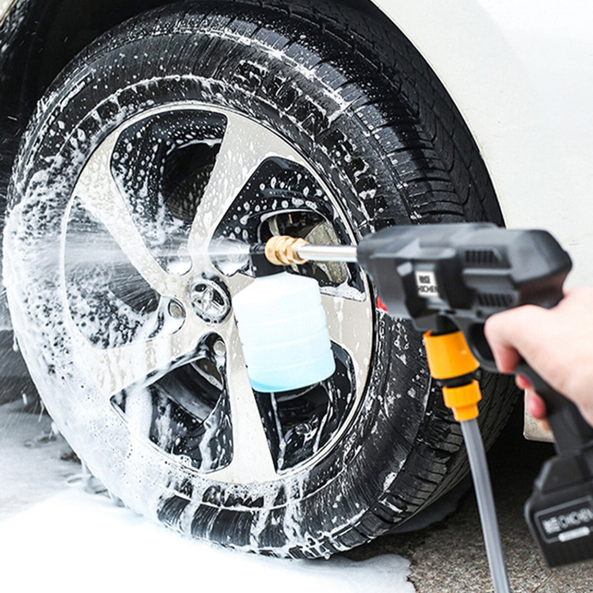 300W/500W High Power Car Washing Guns Wireless Rechargeable Car Washer High-pressure Water Pump