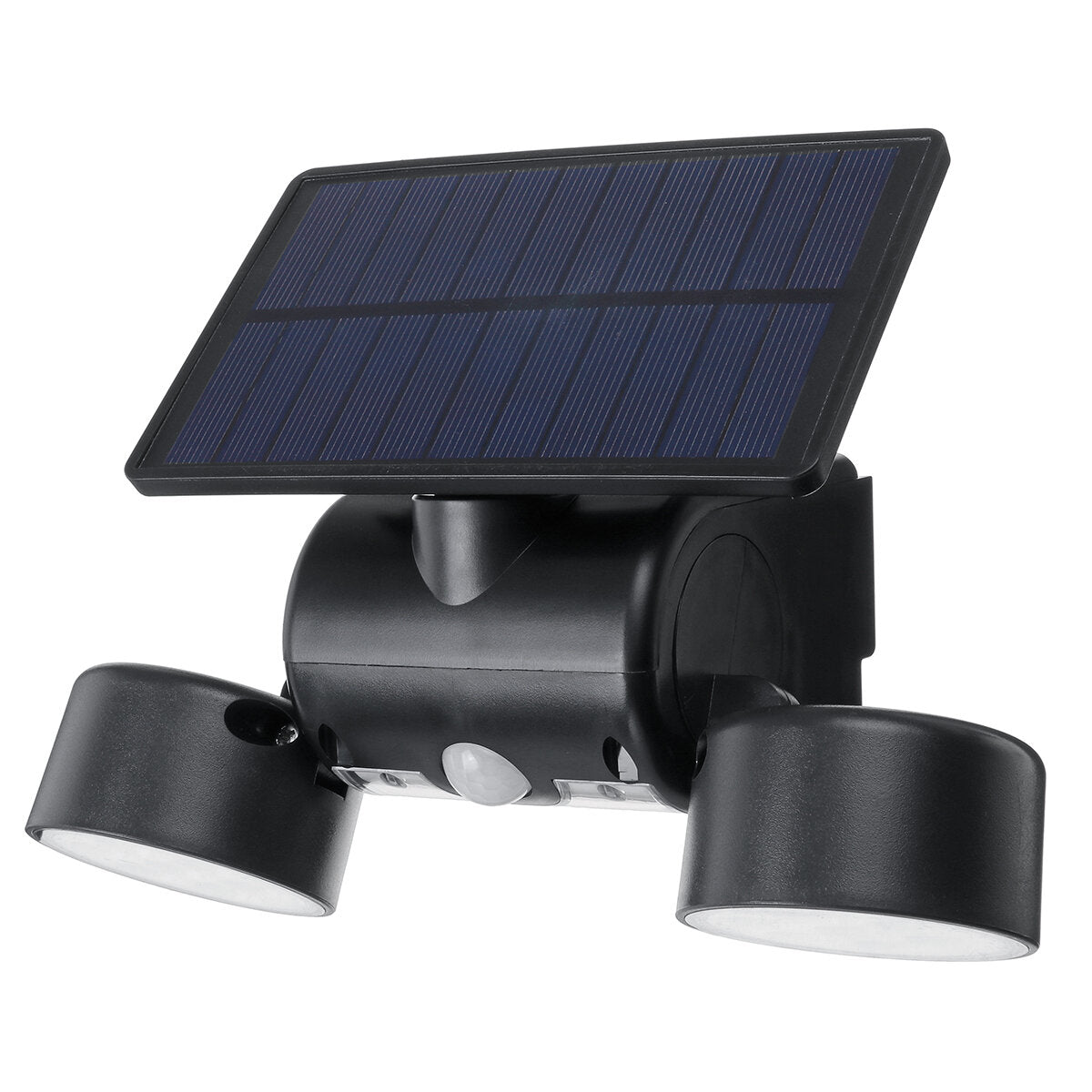 LED Solar Power Street Light Double Head Spotlight PIR Motion Sensor Wall Lamp Outdoor Garden Path Yard Lighting