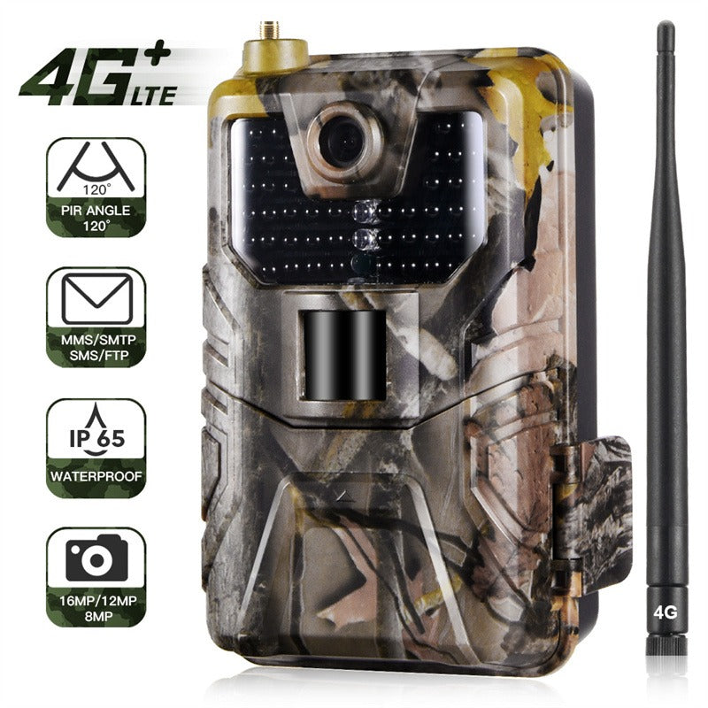 4G Hunting Trail Camera 16MP 1080P Wildlife Night Vision Cam Photo Traps Game Outdoors Shooting Cameras European Version