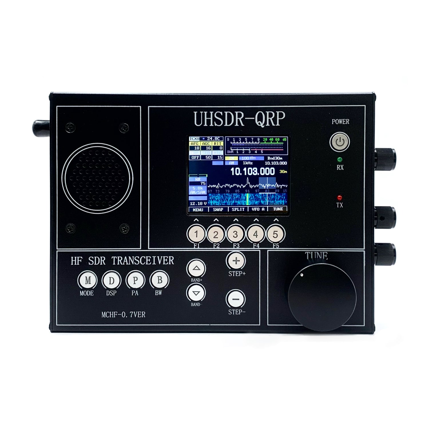 Shortwave Radio/MCHF V0.7 UHSDR-QRP 1.8-30Mhz HF SDR Transceiver CW SSB AM FM Radio