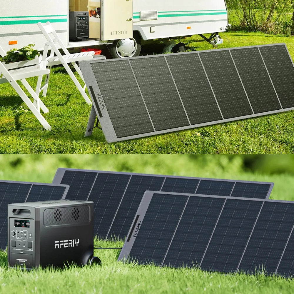 400W Lightweight Portable Solar Panels Foldable Mono Cell Solar Charger with USB DC Outputs IP65 Waterproof Solar Panel for RV Outdoor Camping