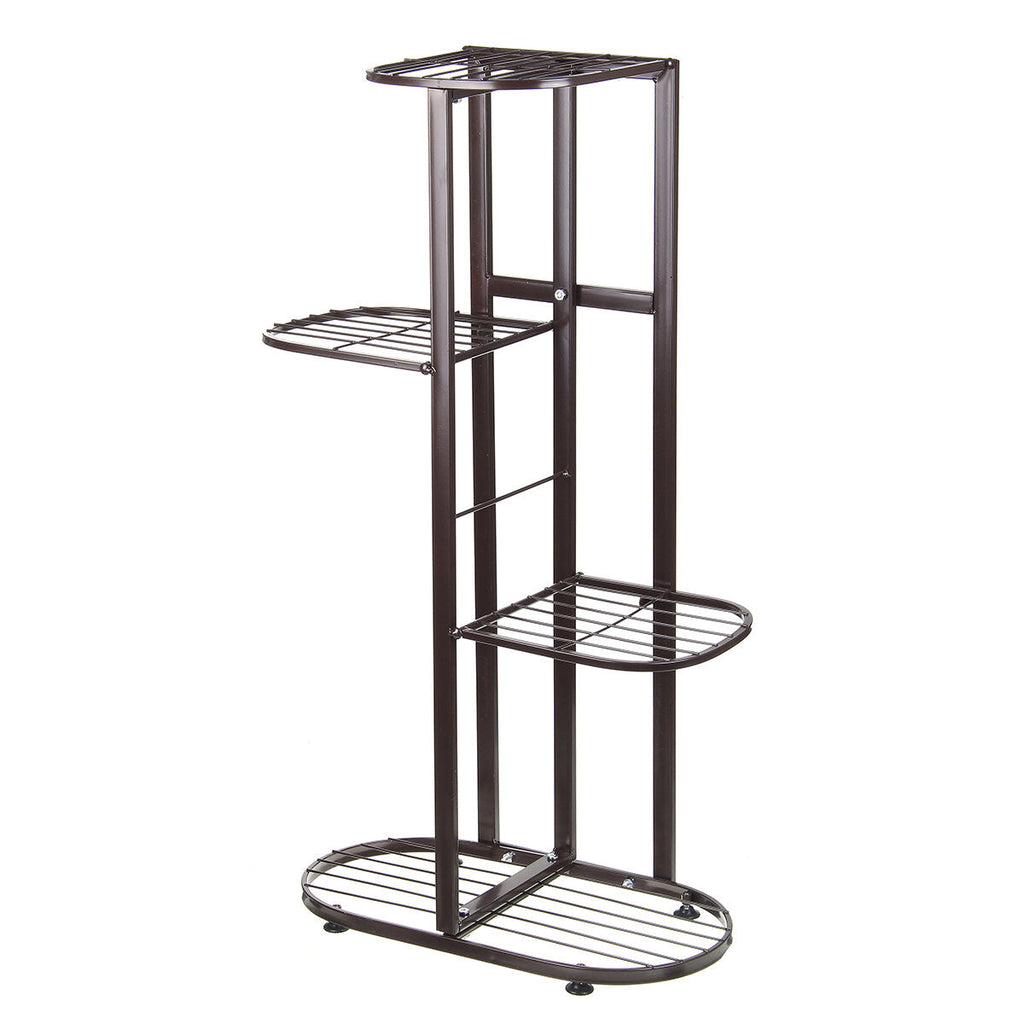4 Tire Metal Plant Stand Display Shelf Home Garden Ornaments